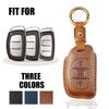 Для Hyundai IX25 IX35 IX45 I10 I20 HB20 Elantra Solari Sonata Santa Fe Sport Tucson Кожаный Чехол для Ключа Защитный Чехол