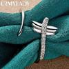 URMYLADY 925 Sterling Silver Dragonfly Ring For Women Fashion Wedding Party Charm Jewelry