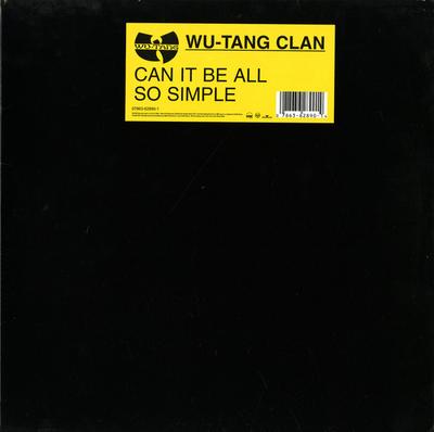 12-дюймовая пластинка WU-TANG CLAN - Can It Be All So Simple / Wu-Tang C 07863628901 Loud Records 2003 US Рэп и хип-хоп/R&B Б/У