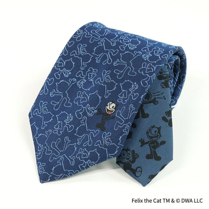 Галстук Cat UNDW0862 Navy The Cat Party Brand Necktie Персонаж Присутствует [Феликс]