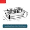 ZISIZ 8 л Электрическая банкетная мармитница со стеклянной крышкой
