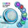 Цветной светодиодный светильник для бассейна, настенный, с дистанционным управлением, осветительная лампа, декоративный светильник для ландшафта бассейна