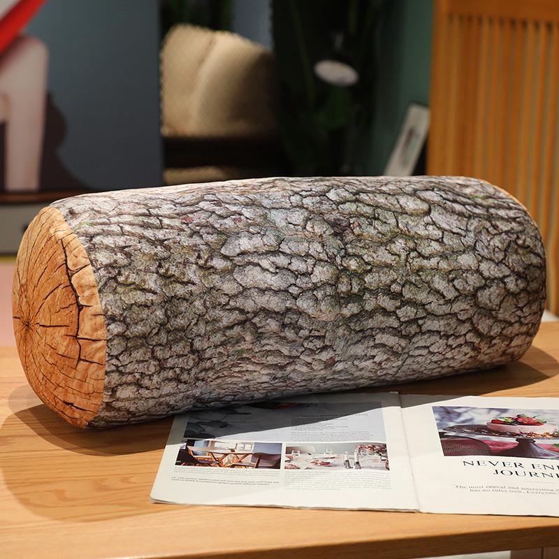 Имитация пня, декоративная подушка из дерева платана, подушка, детская плюшевая игрушка, длинная подушка для сна, подарок для женщины
