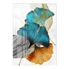 Blue Green Yellow Gold Plant Leaf Abstract Poster Nordic Canvas Print Wall Art Painting Modern Picture Living Room Decoration NO Frame