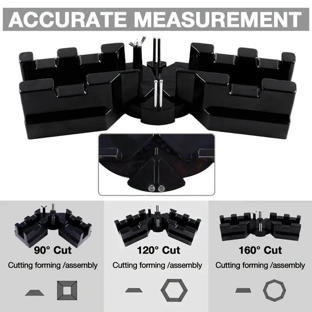 2 In 1 Mitres Measuring Tool,Precise Miter Saw Protractor 85-180°Bevels Cutting Tool,Multi-Angle Measurement Jig Precise Cut