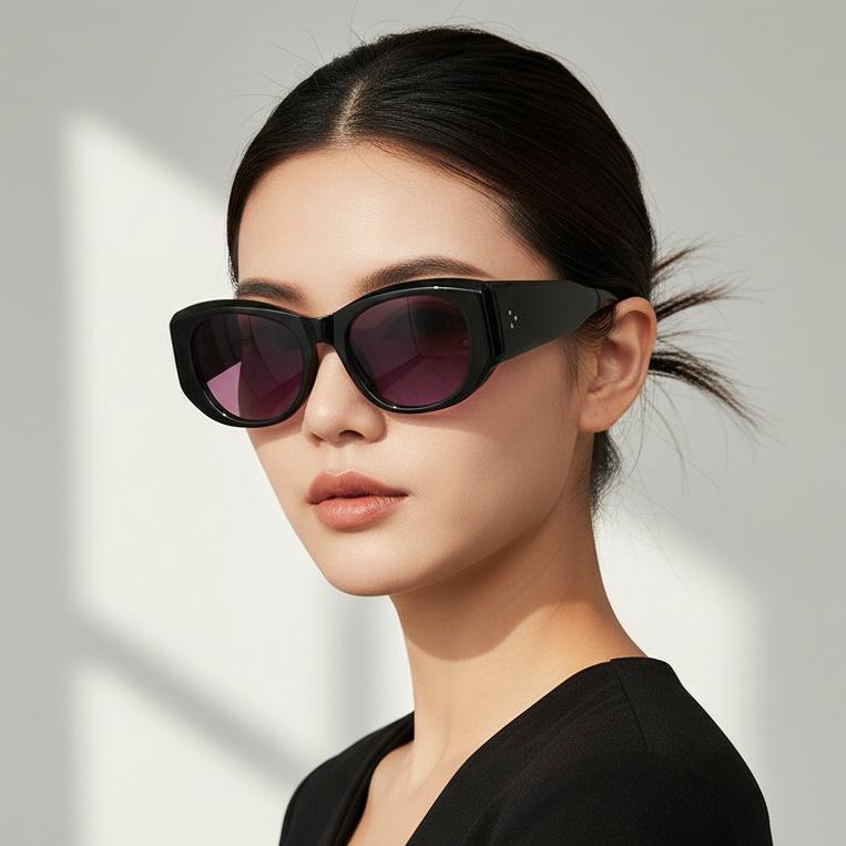 Fashion Korean Version Of The New Cat'S Eye Sunglasses, Advanced Sense Of Personalized Wear, Trendy Sunglasses, Retro Casual Street Glasses