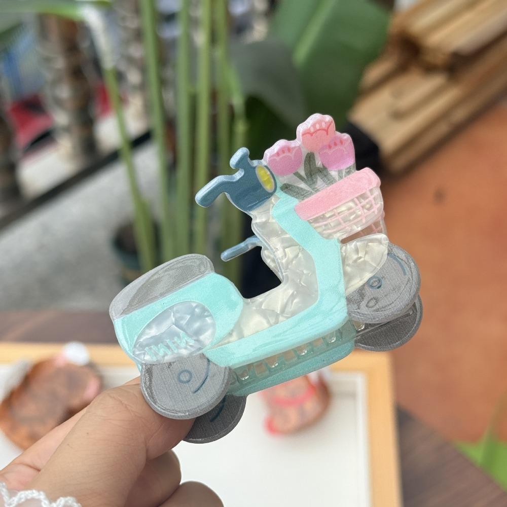 Guitar Cartoon Animal Shark Clip Acrylic Cute Hair Claw Personalized Creative Hair Claw  Daily