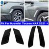 Для Hyundai Tucson NX4 - Автомобильные Декоративные Накладки на Передний Задний Бампер, Колесные Арки, Хром / Карбоновое Волокно