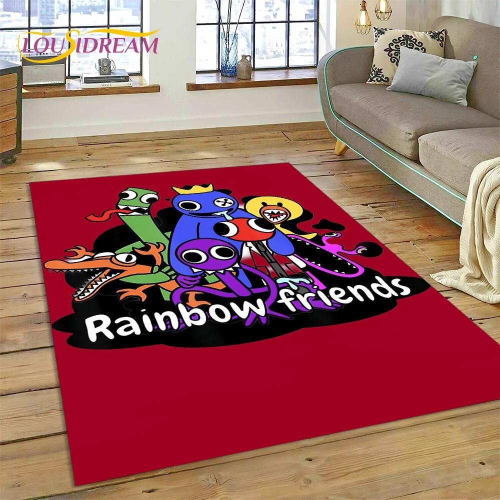 27 Style 3D R-Rainbows Friends Cartoon Carpet Rug for Home Living Room Bedroom Sofa Doormat Decor,kids play Non-slip Floor Mat