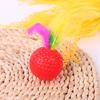 Mixed Plastic Golf Ball, 10 Pieces, with Feathers, Interactive Kitten Toy, Pet Supplies