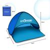 Multicolor Mini Beach Sun Shade Canopy Instant Outdoor Beach Tent Shelter with Carry Bag