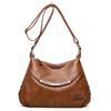 Bag Women's Multi-layer Crossbody Bag Large Capacity Fashion Soft Leather Shoulder Bag Retro Purse
