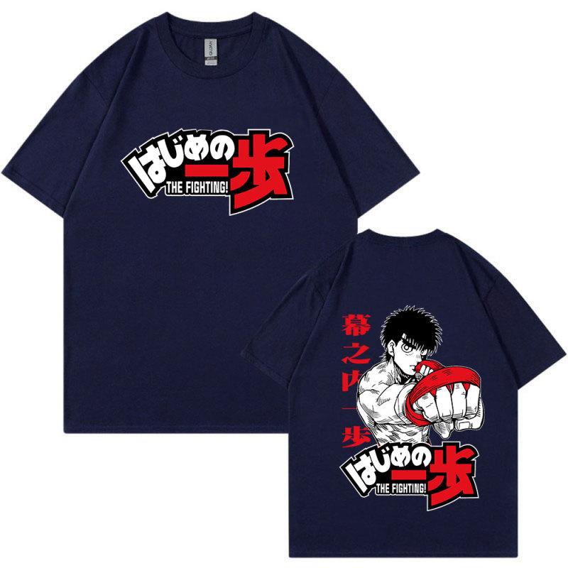Аниме Hajime No Ippo Kamogawa футболка для бокса в спортзале Манга Макуноути Такамура Fighting KGB футболки с короткими рукавами и принтом большого размера