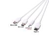Multi Functional USB Charger Cable Universal USB Charging Cord 4 In 1 Cord for Mobiles Tablets Gaming Devices & Headsets