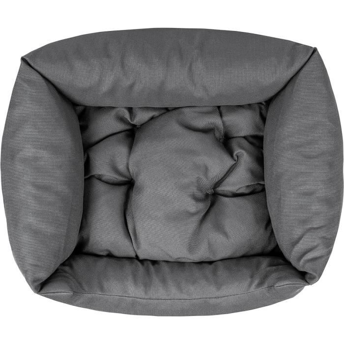 Creative Pets Coussin Chien 65 x 55 x 19 cm Gris | Panier Chien Lavable en Machine | Petit et Moyen Chien | Doux et Anti Stress