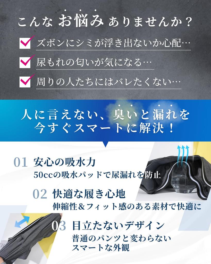 AMERIO Недержание с и Дизайн 2 Мужских Трусов, Абсорбирующие, Прокладки, Спереди Открывающиеся (XL, Трусы)