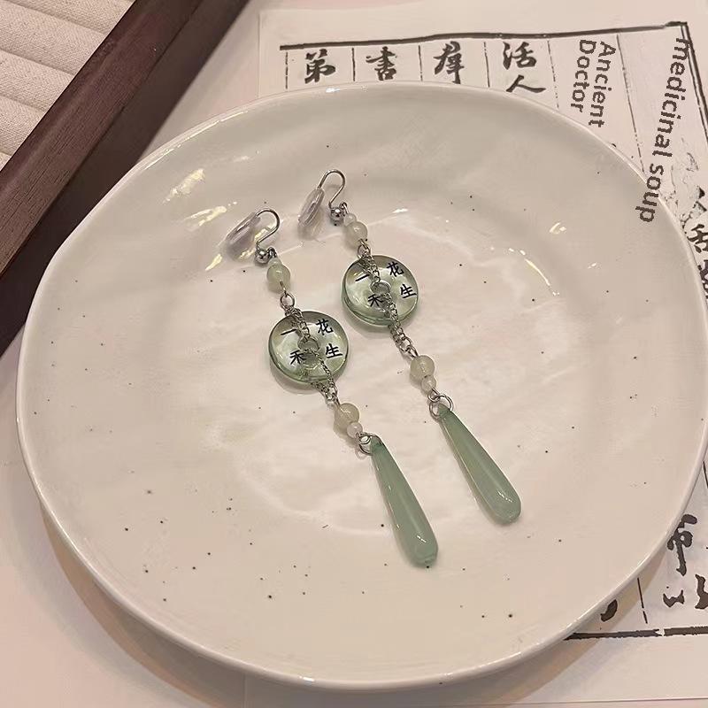 Женские длинные серьги-кисточки в стиле ретро — универсальные аксессуары в китайском стиле ханьфу