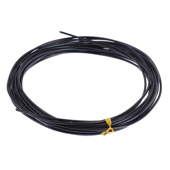 1 рулон, 5 м, проволока для бонсай, гибкая, многоразовая, нержавеющая, гибкая, удобная для хранения, форма растения, 6 размеров, тренировочная ветка бонсай, черная проволока для балкона