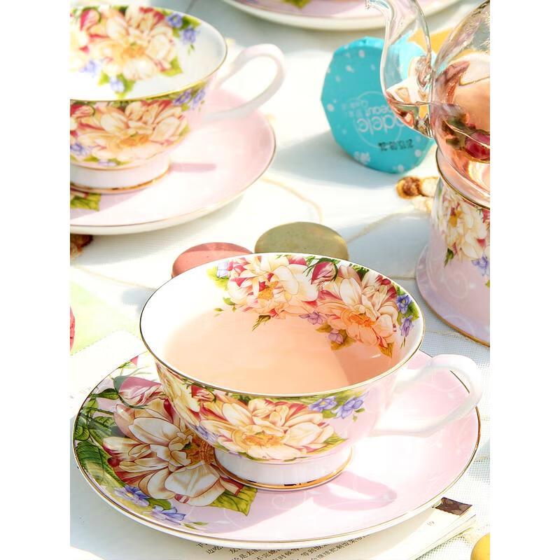 HANDUNYOU Европейский Цветочный Набор Кофейных Чашек