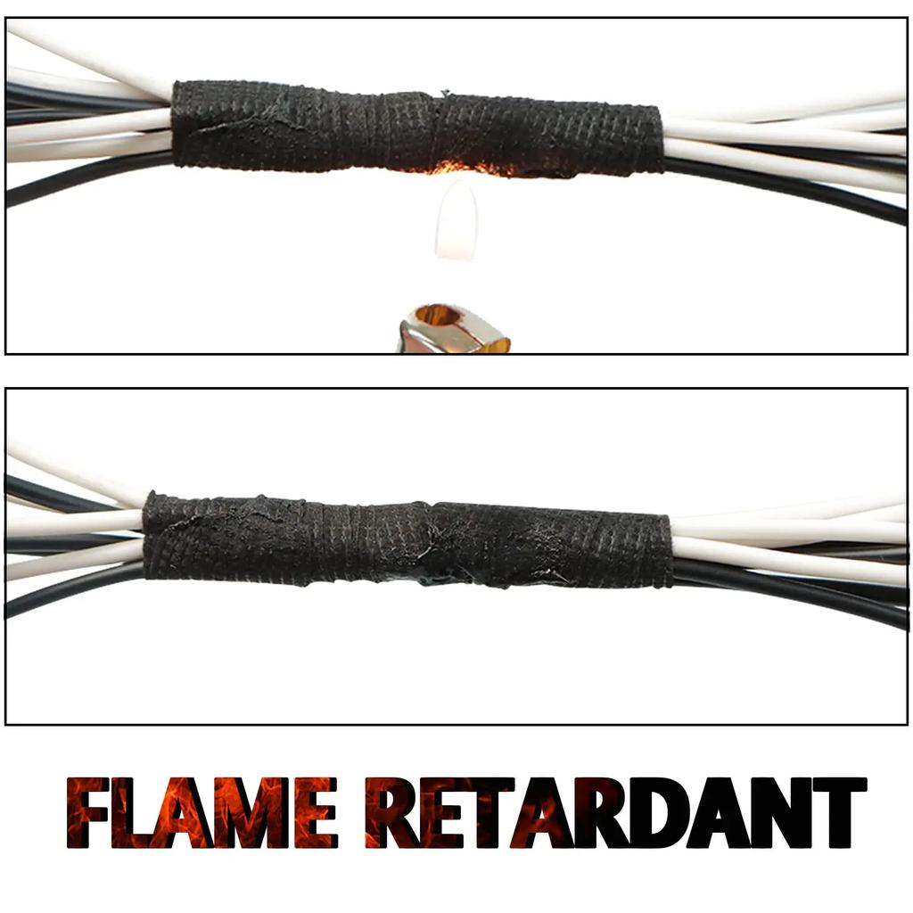 9/15/50 мм термостойкая тканевая лента черная бархатная лента для жгутов проводов акриловая клеевая серия для обмотки автомобильных жгутов проводов