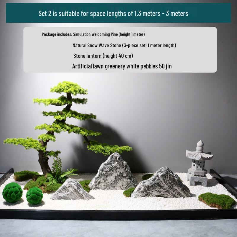 Snow Wave Stone Slices for Indoor and Outdoor Karesansui Landscaping and Rockery Decoration.