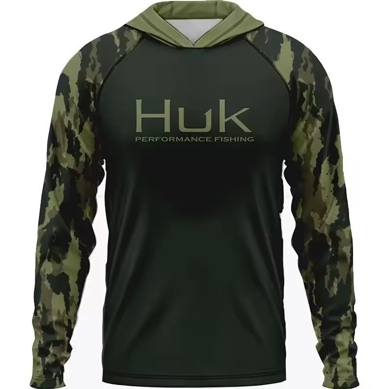 Mens Long Sleeve Sun Protection Fishing Shirt Breathable Quick Dry Outdoor Sports Jersey