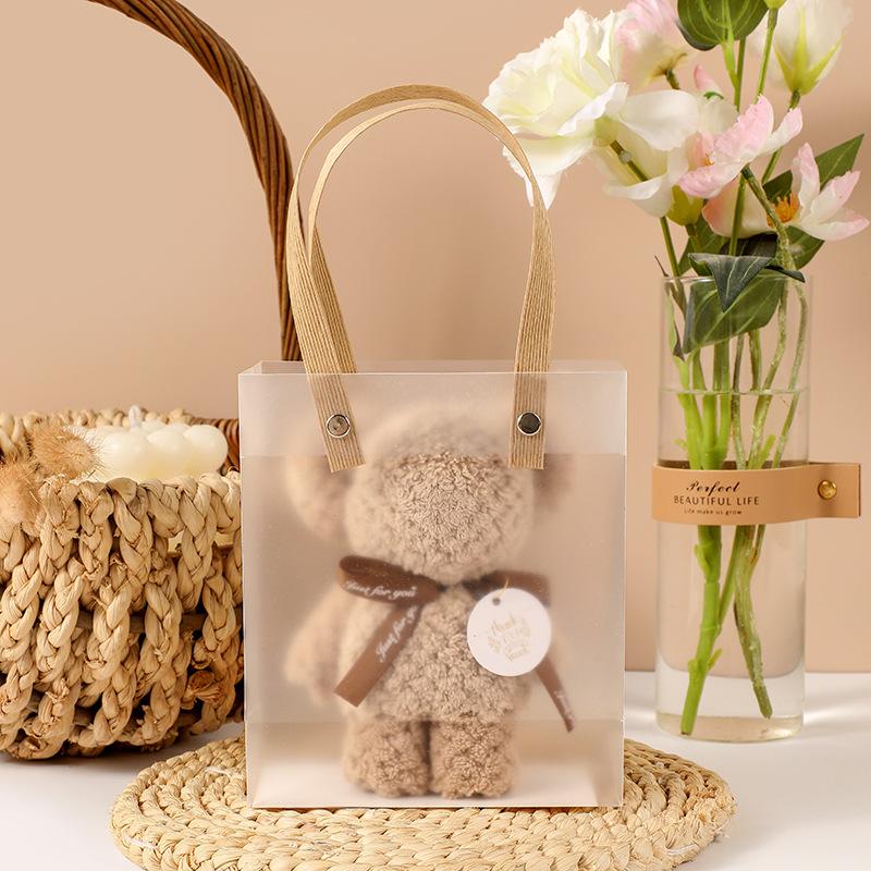 Полотенце в клетку с ананасом и медведем с ручным подарком на мероприятие, большая сумка, свадебный подарок для подружки невесты