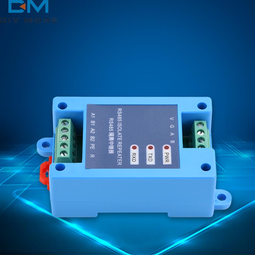 DC 12-36V RS485 Изолирующий Повторитель Хаб HUB 2-портовый Модуль Изоляции Связи Усилитель Сигнала