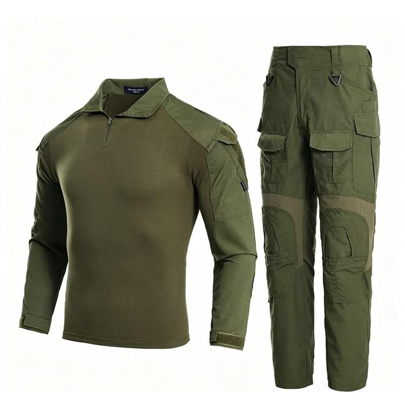 Tactical Camouflage Cycling Jersey Waterproof Scratch-resistant Breathable Outdoor Hiking Training Shirt