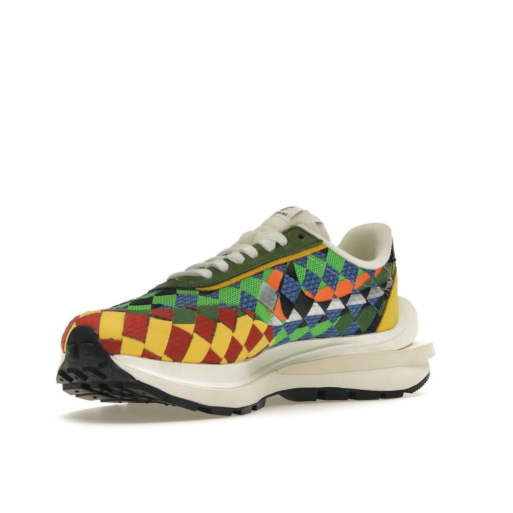 Jean Paul Gaultier x sacai x Nike VaporWaffle Woven Разноцветные Унисекс Кроссовки Зеленый-Вкус Безопасный-Оранжевый Парус DR5209-300