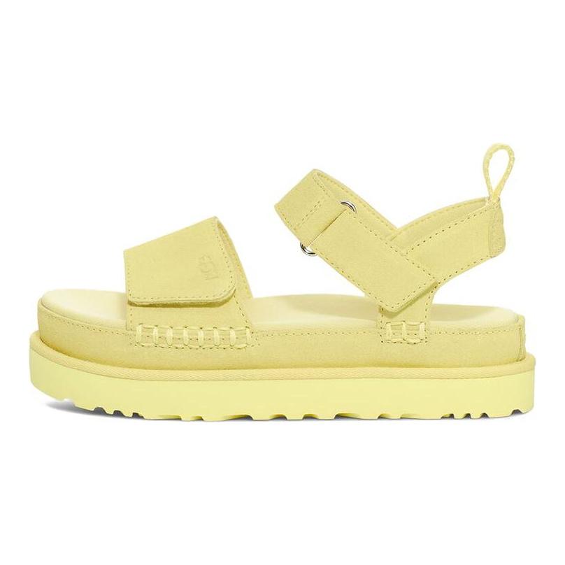 UGG Стильный замшевый сандаль Goldenstar женский Лимонный 1117954-LELI