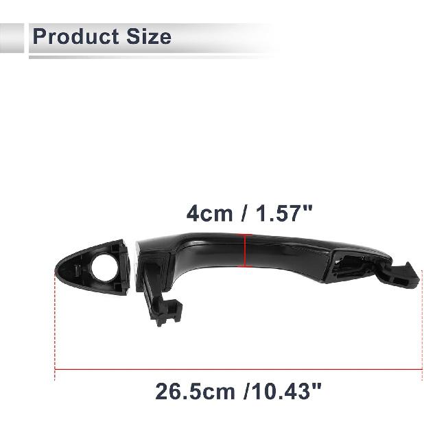Front Left Car Exterior Door Handles for Kia Optima 2011-2015 Durable Door Handle Replacement No.826512T010 ABS 1 Pcs