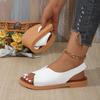 36-43 Large Size Women's Shoes Summer New Retro Casual Hundred Sandals Female Comfortable Breathable Soft Bottom Roman Sandals