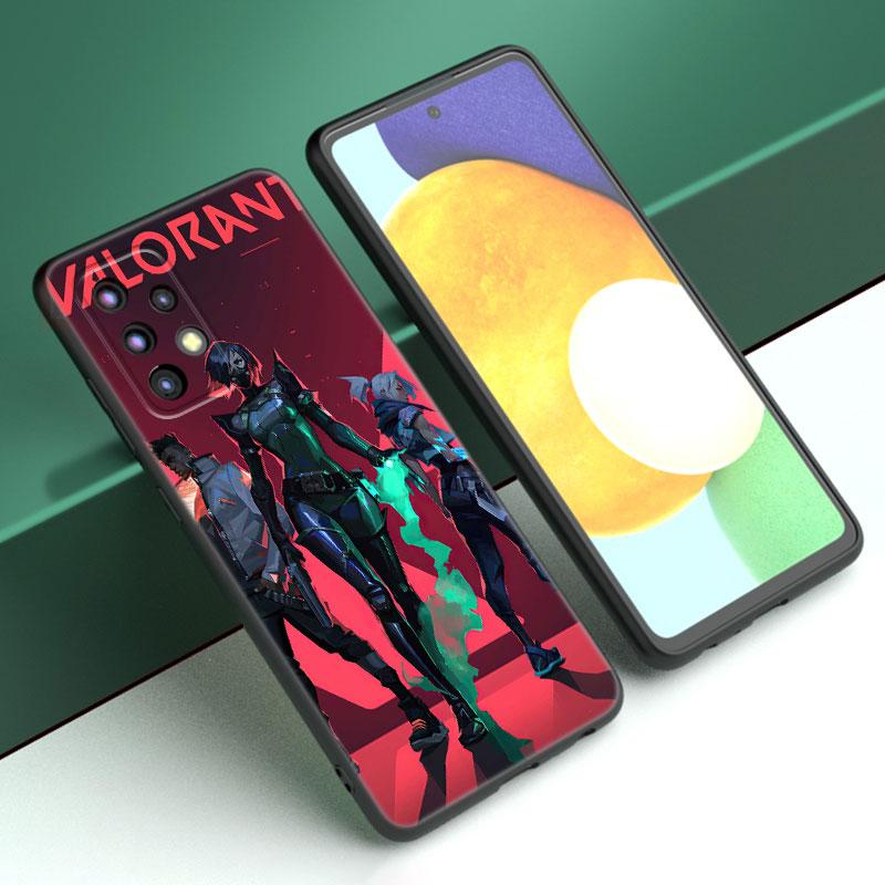 Чехол для игрового телефона Valorant для Samsung A13 A22 A24 A32 A23 A25 A34 A35 A52S A53 A54 A55 A73 5G A12 A14 A15 A31 A33 A50 A51 A72