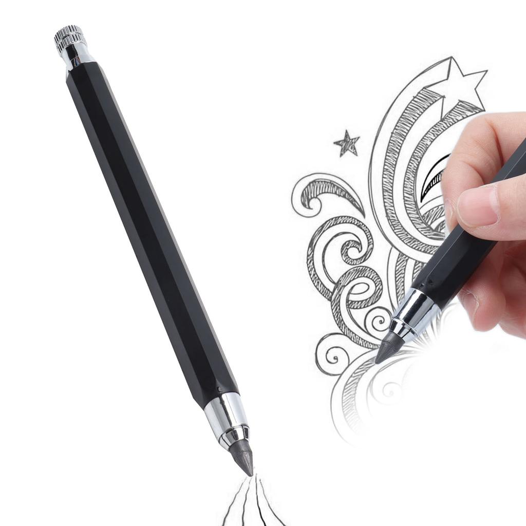 1Pc Automatic Pencil Stainless Steel 5.6mm Refill Size Portable Mechanical Pen for Painting Graffiti