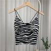 Summer New Y2k Camisole Tops Women Vest Corset Top Korean Fashion Zebra Print Crop Top Camis Streetwear Sexy Tank Top