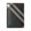 Burberry Checkered Design Double-Fold Fashionable And Versatile Pu Card Holder For Men Black
