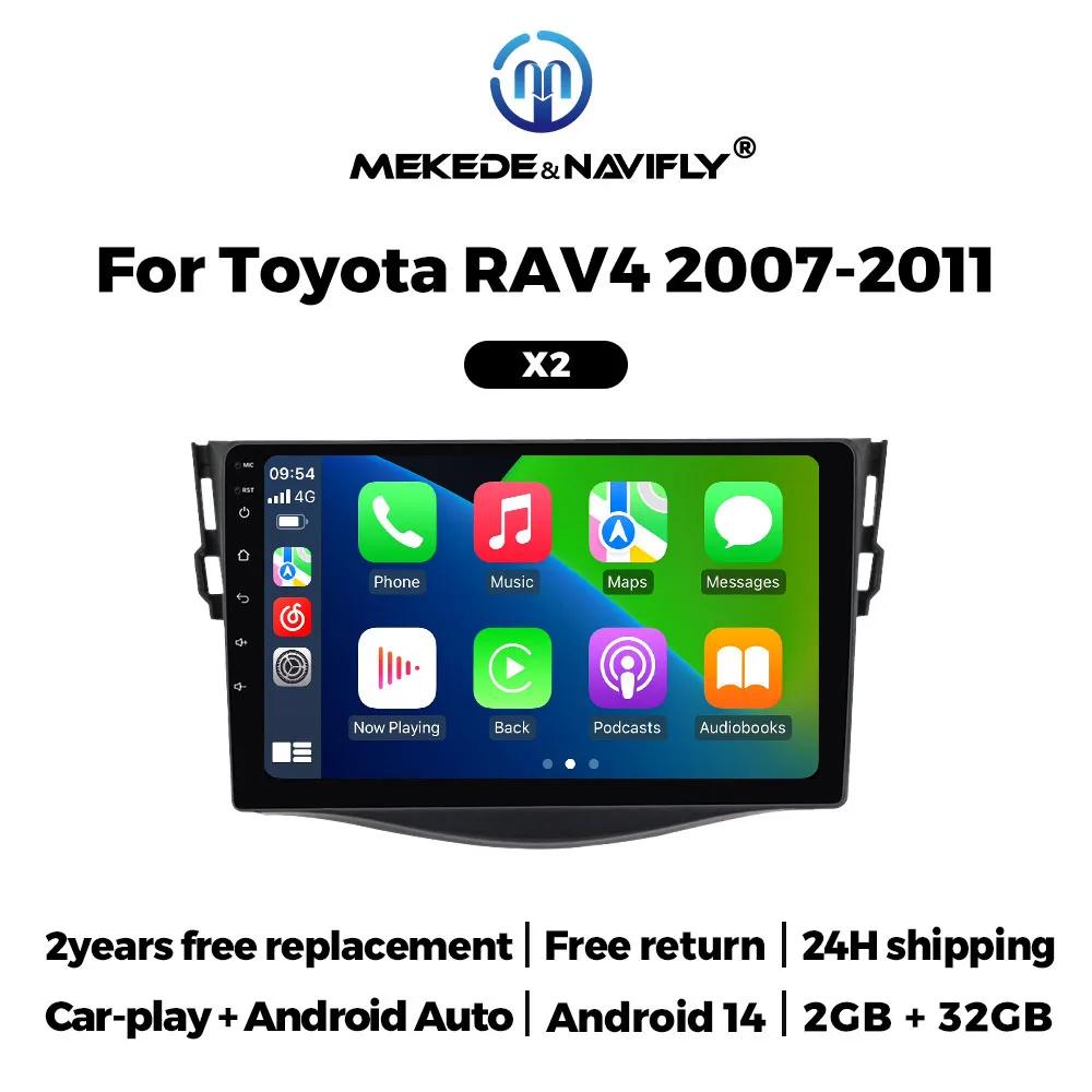 Android 14 Car Radio For Toyota RAV4 RAV 4 XA30 2005 - 2013 Autoradio Multimedia Player Car Intelligent System Wireless CarPlay