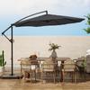 10ft Patio Umbrellas Offset Outdoor Umbrella Cantilever Hanging Umbrellas w/Infinite Tilt,
