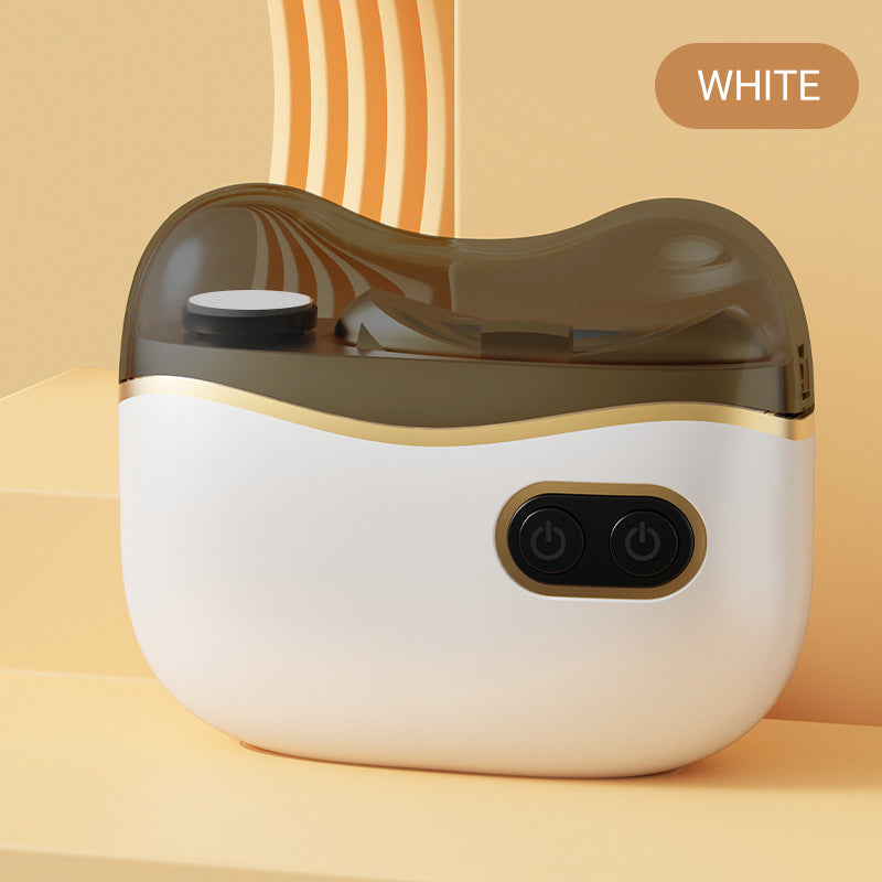 Нетоксичные ножницы для ногтей 2-в-1 и полировщик, автоматические ножницы для ногтей для взрослых, детей, младенцев, с защитой от защемления, электрический триммер для ногтей, маникюрный набор со светом