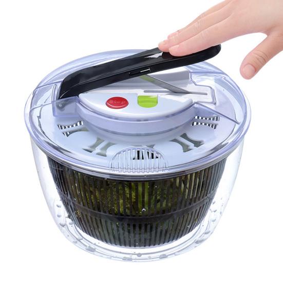 5L Large Capacity Vegetable Dehydrator Convenient Salad Spinner Drain Basket Fruit Washer for Home Kitchen