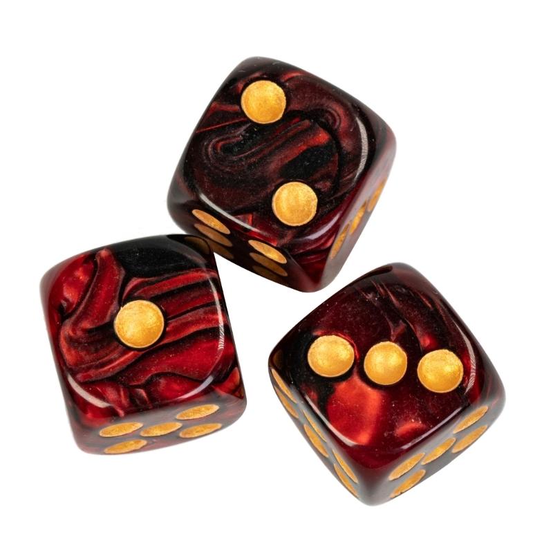 20 шт. Акриловые 6-гранные кости с закругленными углами, двуцветные кости, аксессуар для маджонга