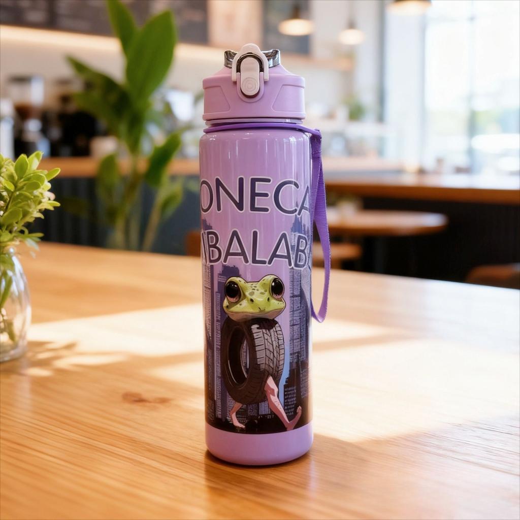 Italian Brainrot Water Bottle Tung Tung Tung Sahur Water Cup With Straw Football Sports Water Kettle Easter Valentine'S Day Gift