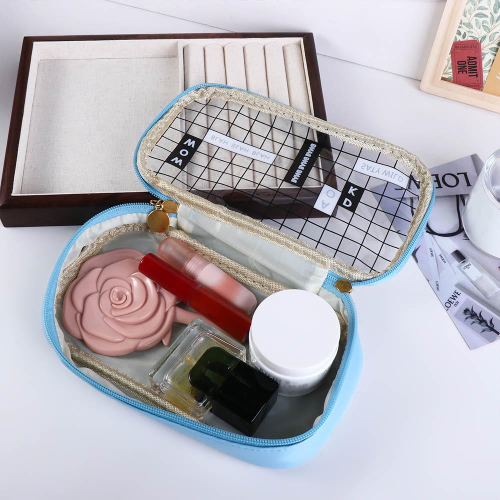 Student Large Capacity Plaid Printed Desktop Storage Bags Stationery Bag Pen Bag Pencil Pouch