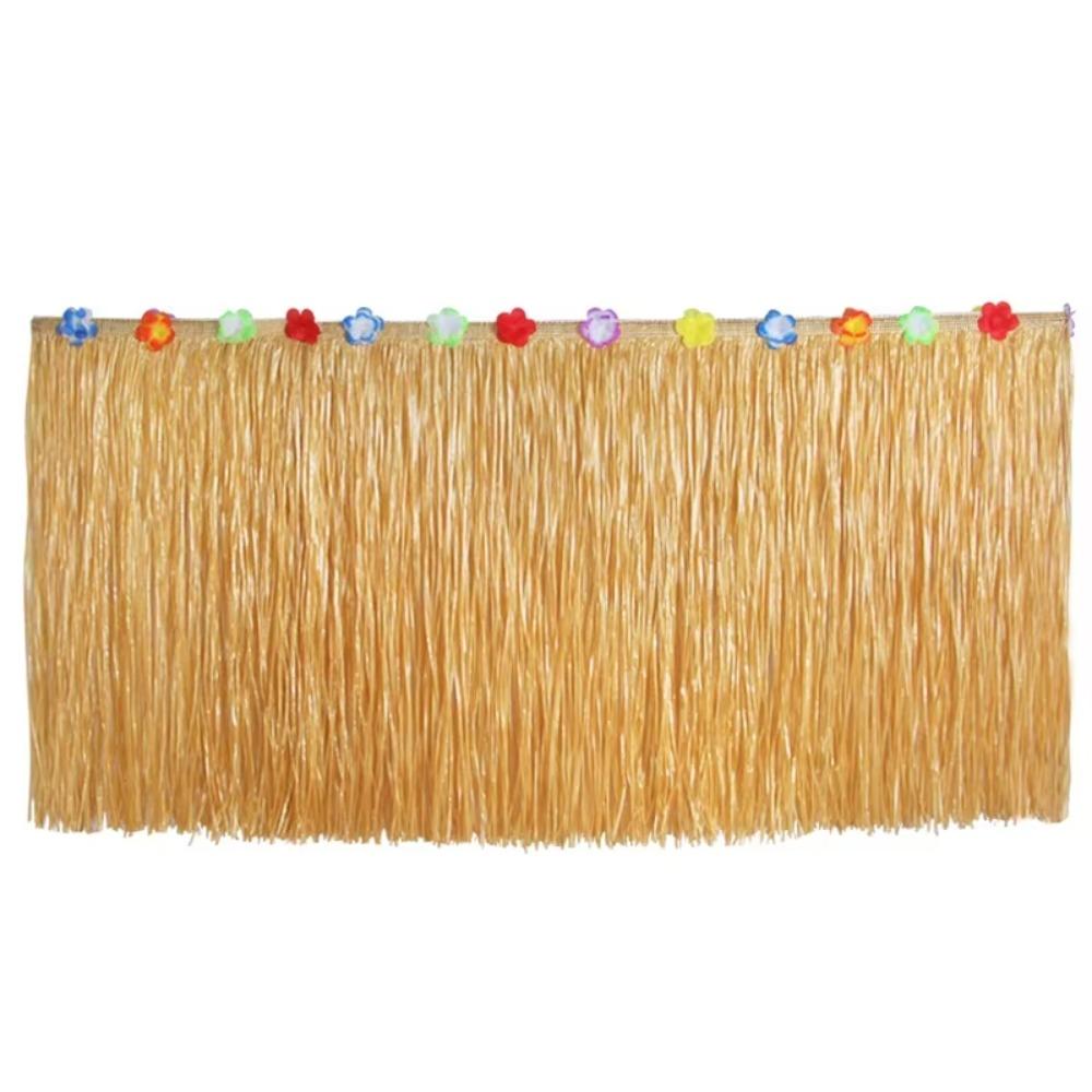 Party Decoration Grass Table Skirt Hawaii Themed Hawaiian Table Skirt Hawaii Party Tablecloth