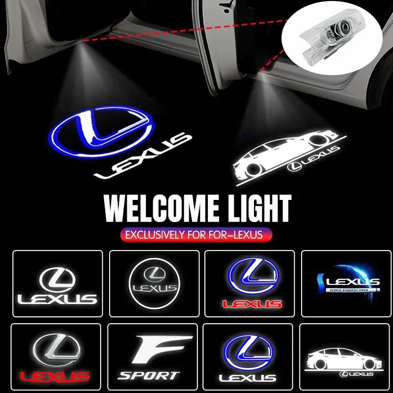 Для Lexus LS600hL GX470 GX460 GX400 LX470 LX570 RX270 RX300 RX450h RX350h HYBRID NX300 IS200 2 Светодиодный Логотип Эмблема Двери Автомобиля Стайлинг