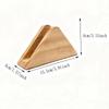 Elegant Wooden Tissue Holder Non-slip Bottom Wood Tissue Dispenser  Commercial Use