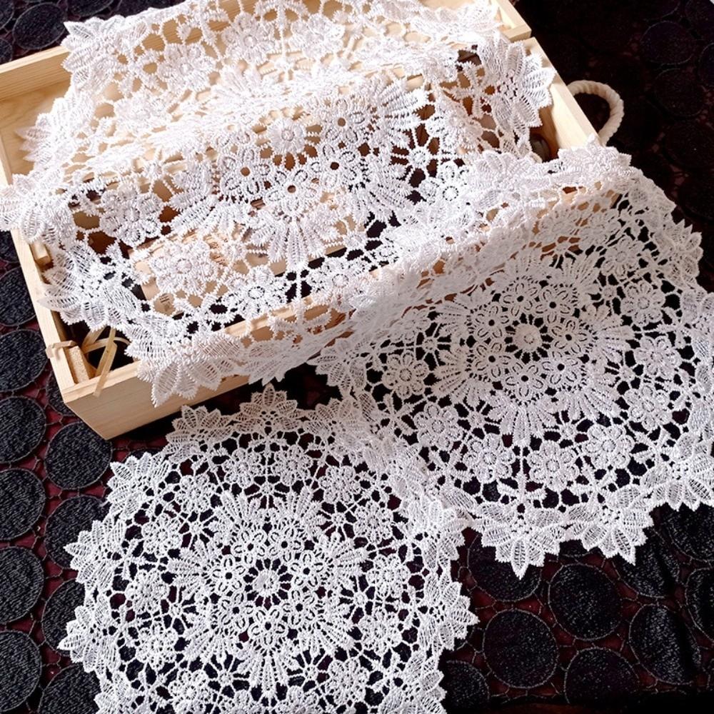 Embroidery Lace Table Cloth Insulated Vase Mat Nordic Style Table Doily Dining Table