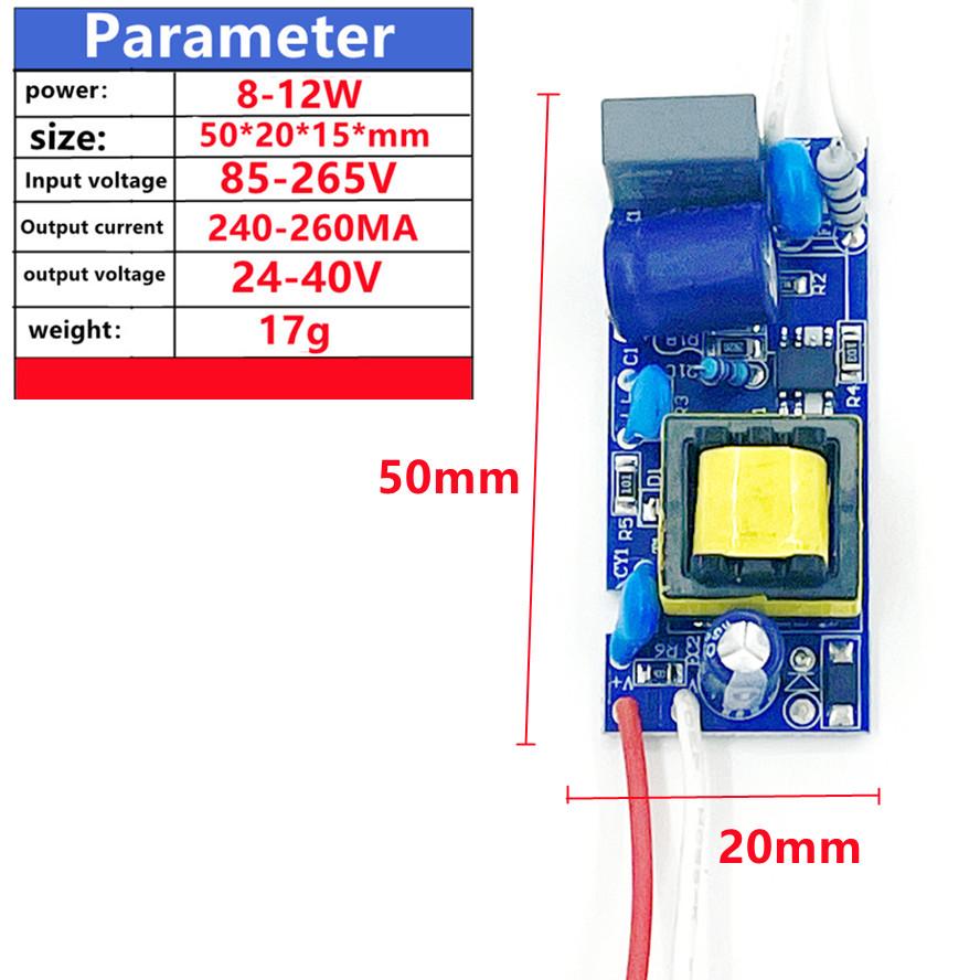 1-18 Вт светодиодный драйвер лампы световой трансформатор вход AC85-265V блок питания адаптер 240 мА-260 мА ток для светодиодного точечного света лампочки чип