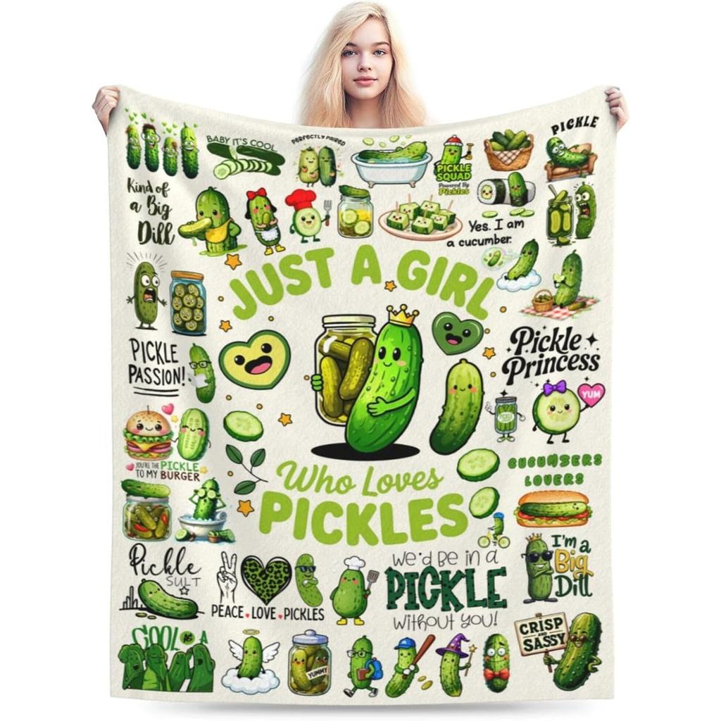 Cute Kitten Cartoon Flannel Throw Blanket Multi Cat Floral Paw Print Soft Warm Blanket for Cat Lover Girl Bedroom Sofa Gift